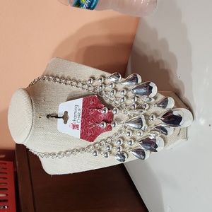 5/$25🌴NWT! Charming Charlie Shinny Silver Colored Hardware Jewelry Set